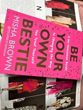 NEW Listing! Misha Brown Bestie Hardcover Book - Bright Pink